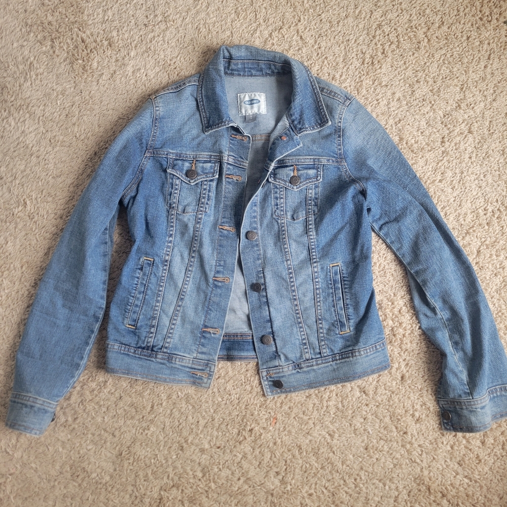 Old Navy Jean Jacket Size Small Petite Medium Blue Wash